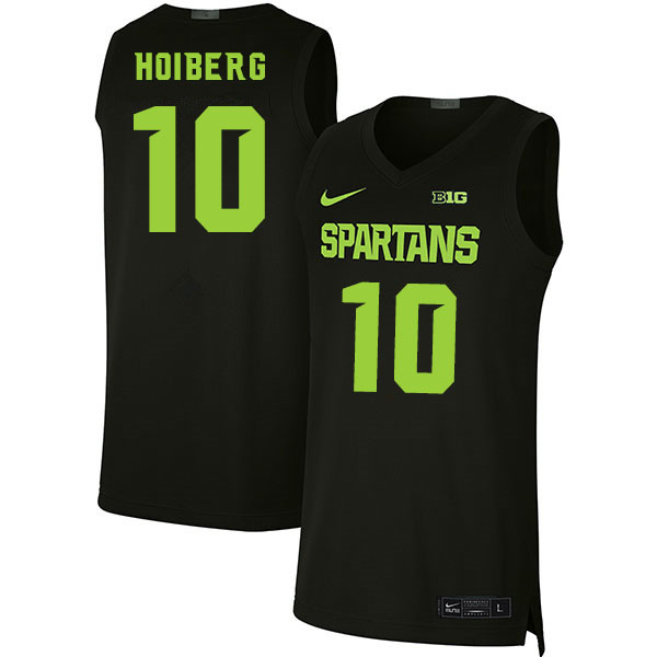 Men Michigan State Spartans #10 Jack Hoiberg NCAA Nike Authentic Black College Stitched Basketball Jersey QI41S83BS